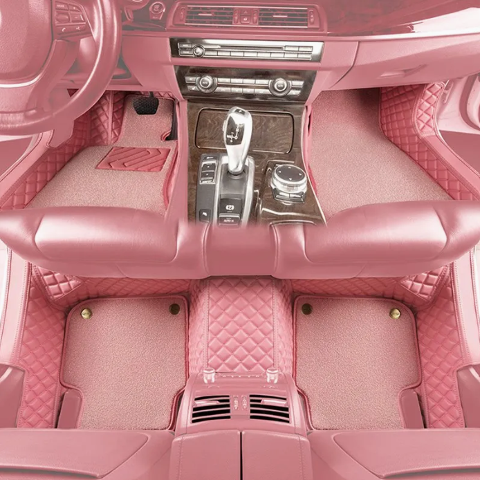 Barbie Pink Premium Hot-Pressed AudiQ7 Seat Mats