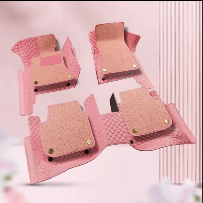 Barbie Pink Premium Hot-Pressed AudiQ7 Seat Mats